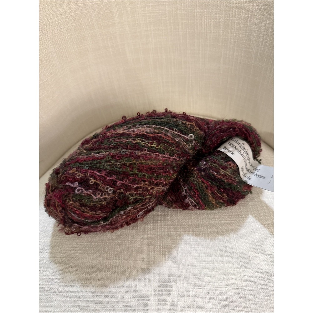Tintagel Farm Multi-Color‎ Purple Pink Green Mohair Yarn Wool Nylon 500 Yards